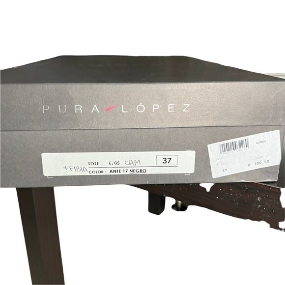 Pura Lopez Over Knee Suede Boots Kitten Heels - Picture 13 of 14